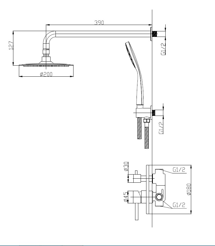 Душевой комплект ETNA ETNA-SET-DDS-IN BelBagno